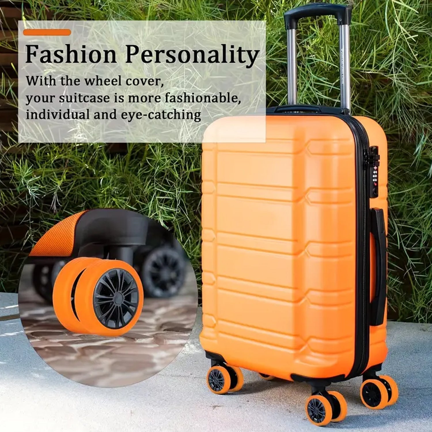 Luggage Wheel Covers, 8 & 4 Pcs Luggage Wheel Covers For Suitcase, Reduce Noise For Travel Luggage Suitcase, Silicone Suitcase Wheels Cover, For Protect Suitcase Wheels (8 Pcs & 4 Pc Set) Luggage Wheel Covers, 8 & 4 Pcs Luggage Wheel Covers For Suitcase, Reduce Noise For Travel Luggage Suitcase, Silicone Suitcase Wheels Cover, For Protect Suitcase Wheels (8 Pcs & 4 Pc Set)